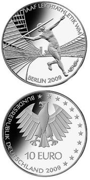 IAAF WK Atletiek Berlijn 10 euro Duitsland 2009 UNC